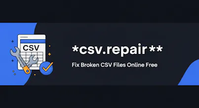 csv.repair - A free CSV file repair tool gallery image