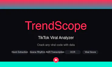 TrendScope — TikTok Viral Analyzer gallery image
