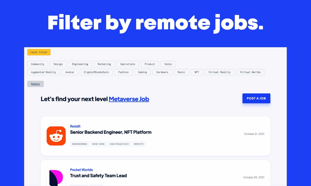 Metaverse Jobs gallery image