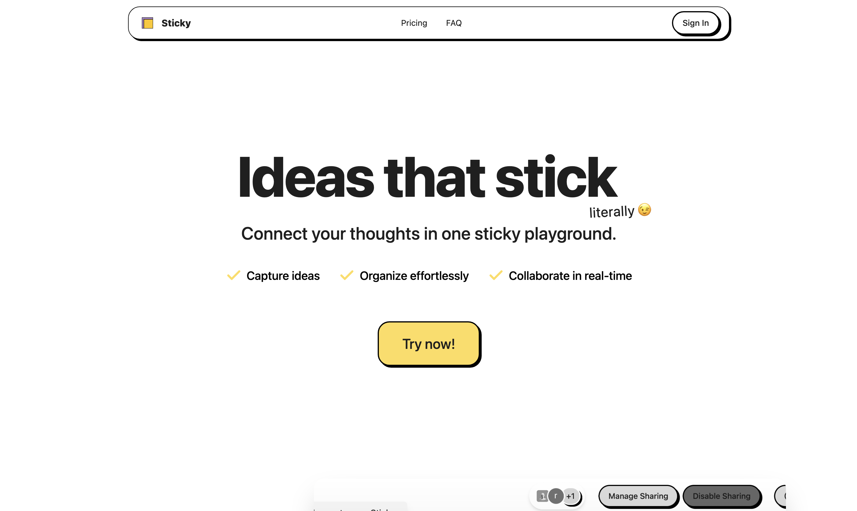 Sticky gallery image