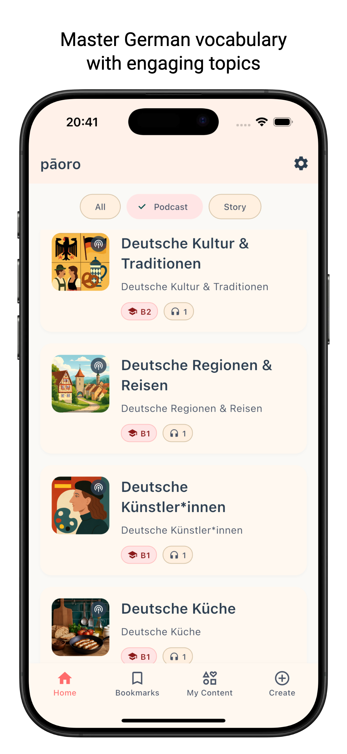 Paoro: Listen German Everyday gallery image
