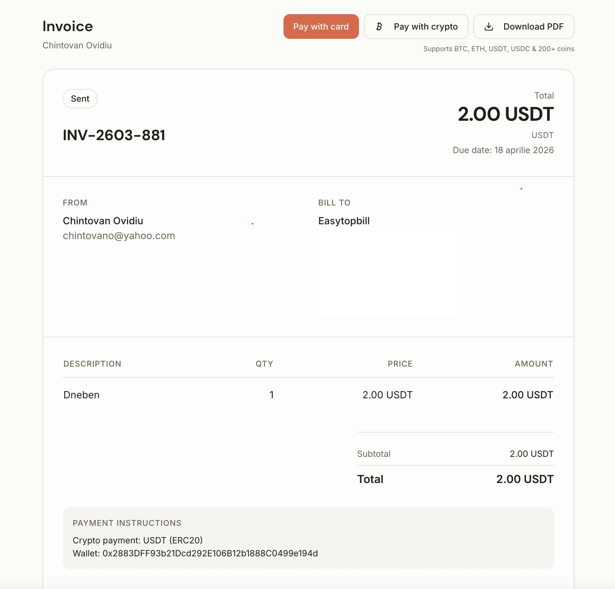 Billify gallery image