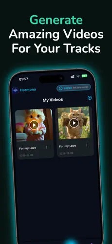 Harmona:AI Music Generator - Main product screenshot demonstrating key features and user interface