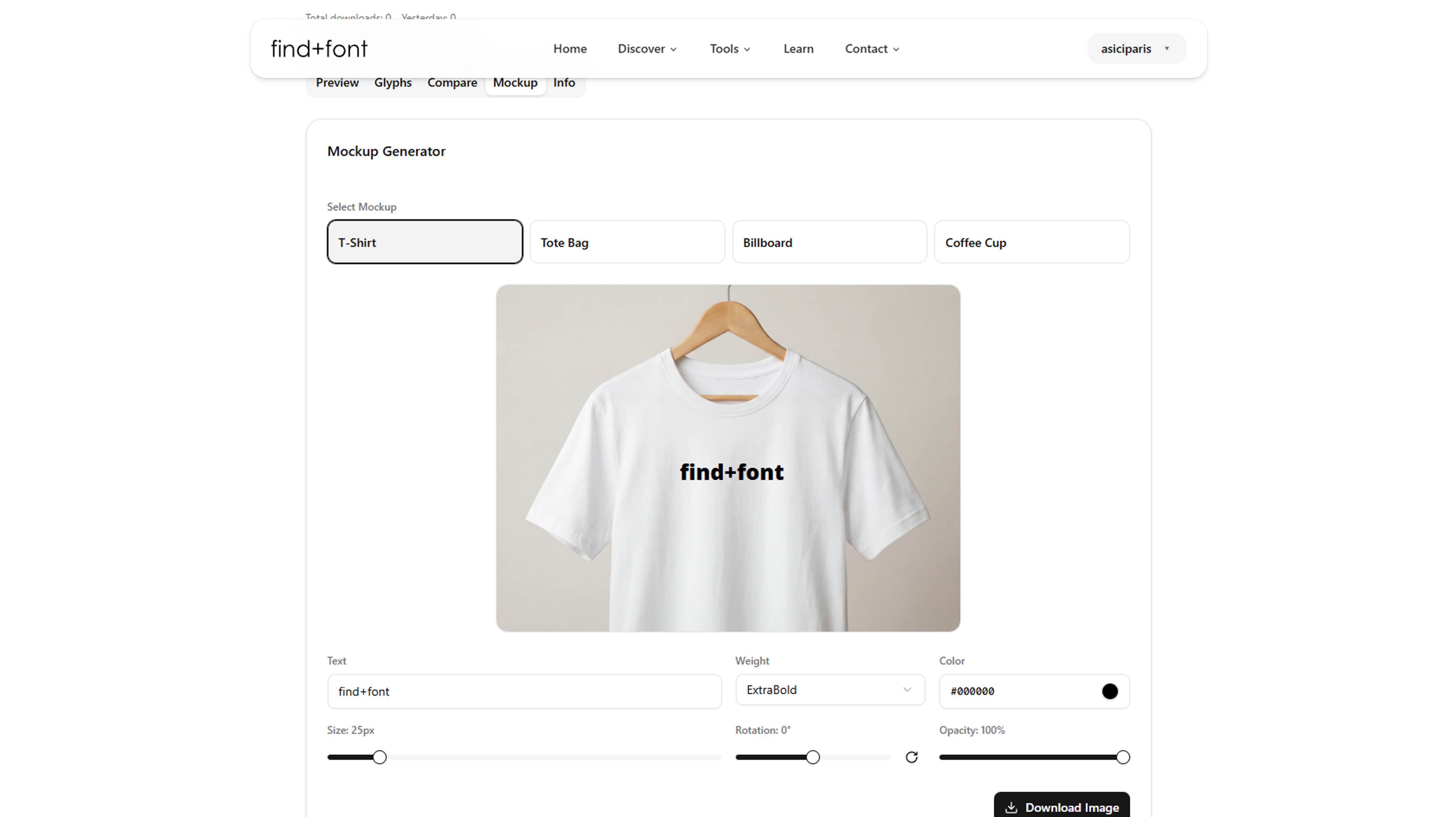 Findfont.co  - Screenshot 3 showing product features and functionality