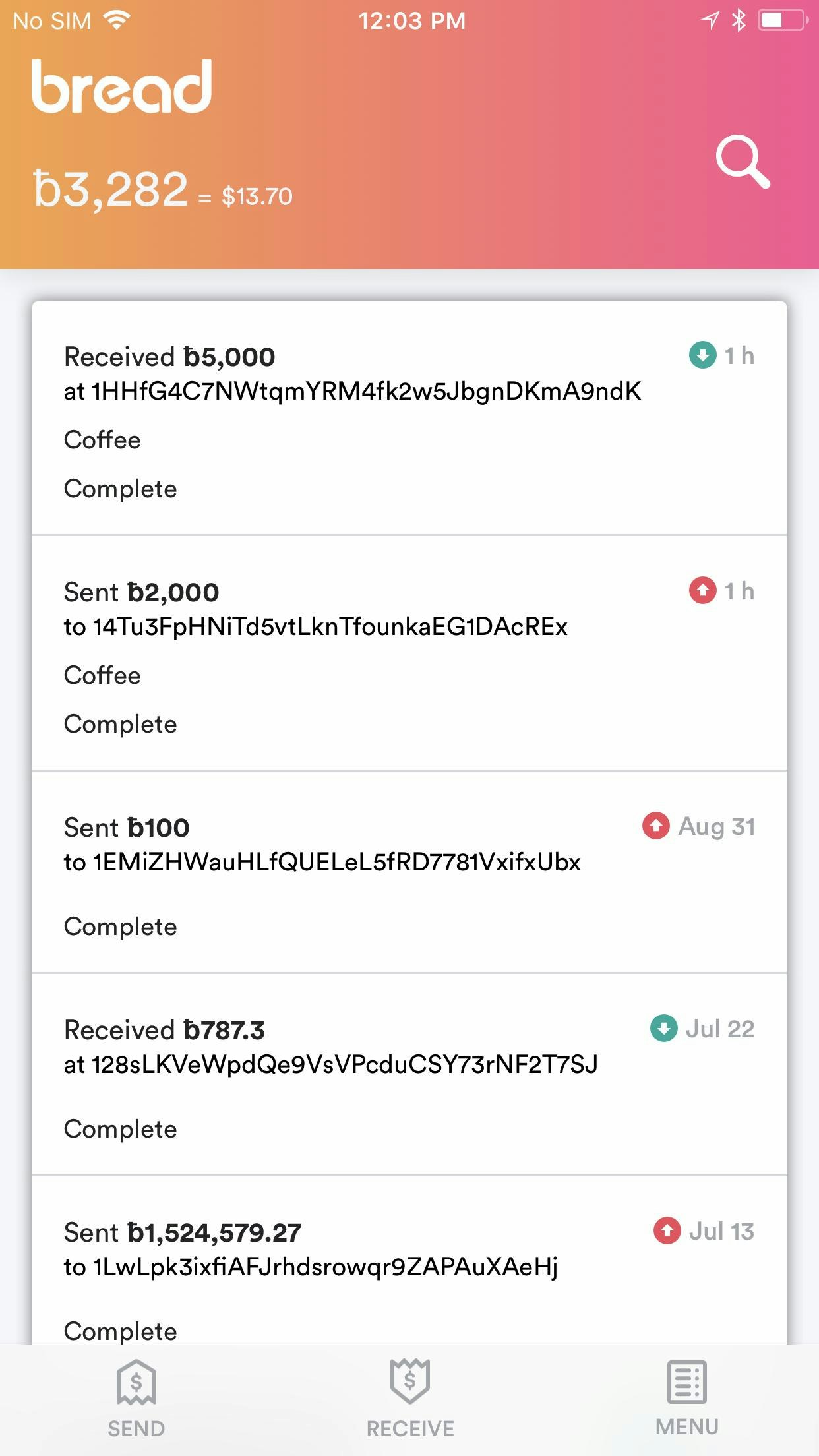 Bread - Bitcoin Wallet gallery image