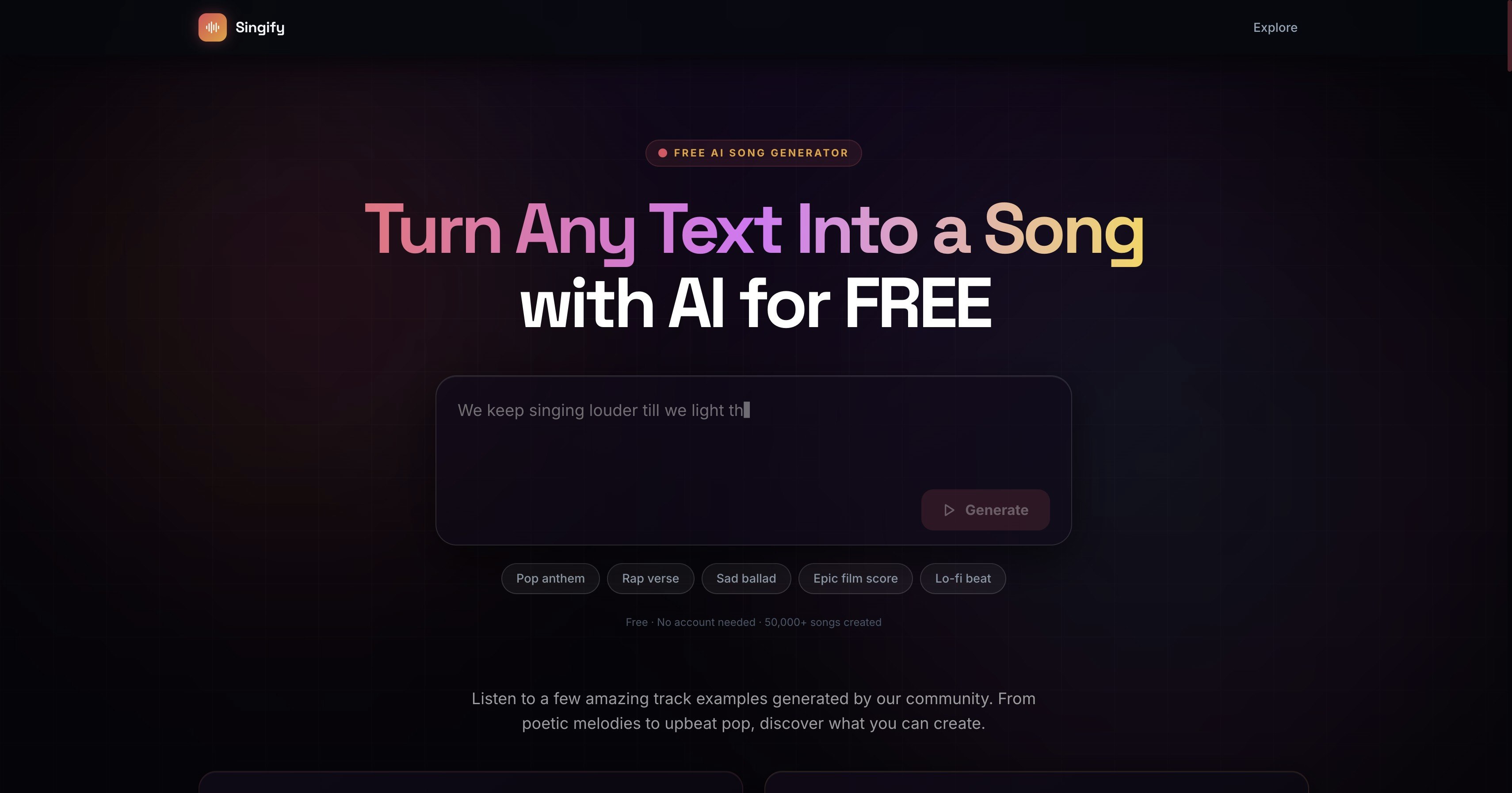 Singify gallery image