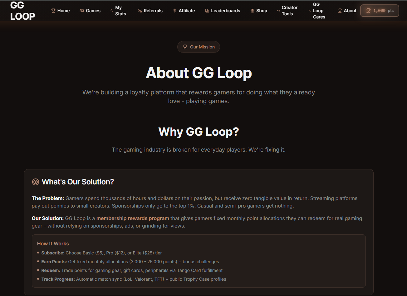 GG Loop - Screenshot 2 showing product features and functionality