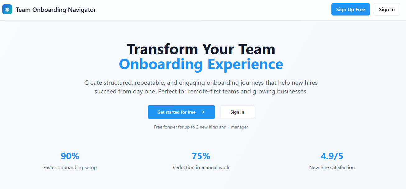 Team Onboarding Navigator media 2