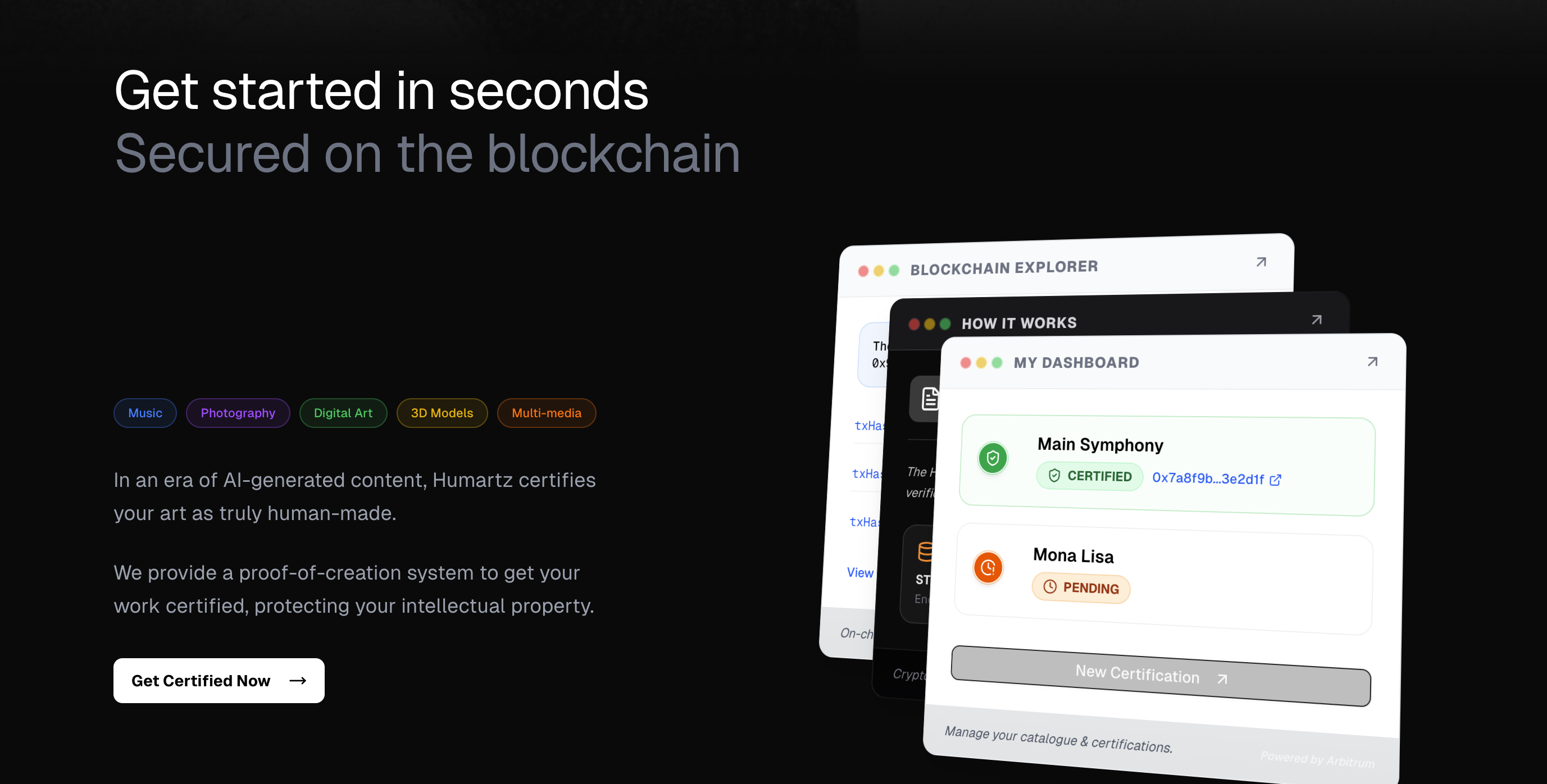 Humartz - Main product screenshot demonstrating key features and user interface