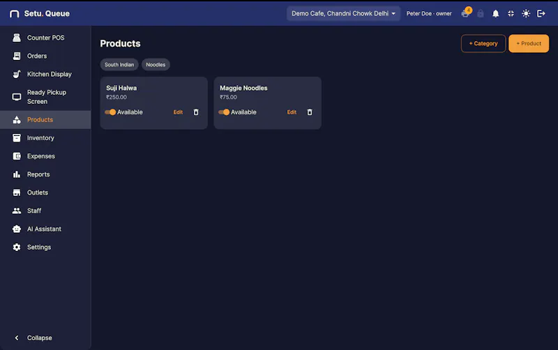 Setu Queue — The QSR Operating System screenshot 6