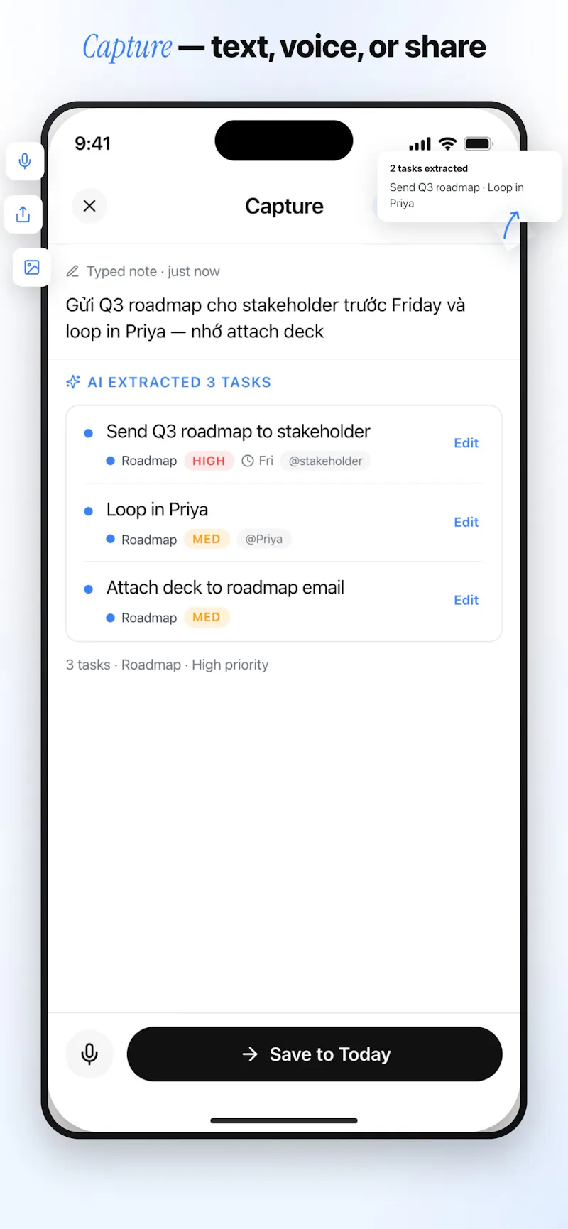 Nowlist: AI Task Capture screenshot 2