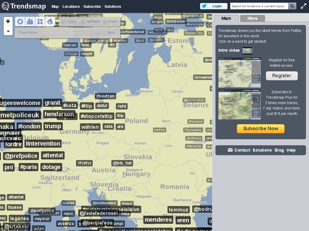 Trendsmap gallery image