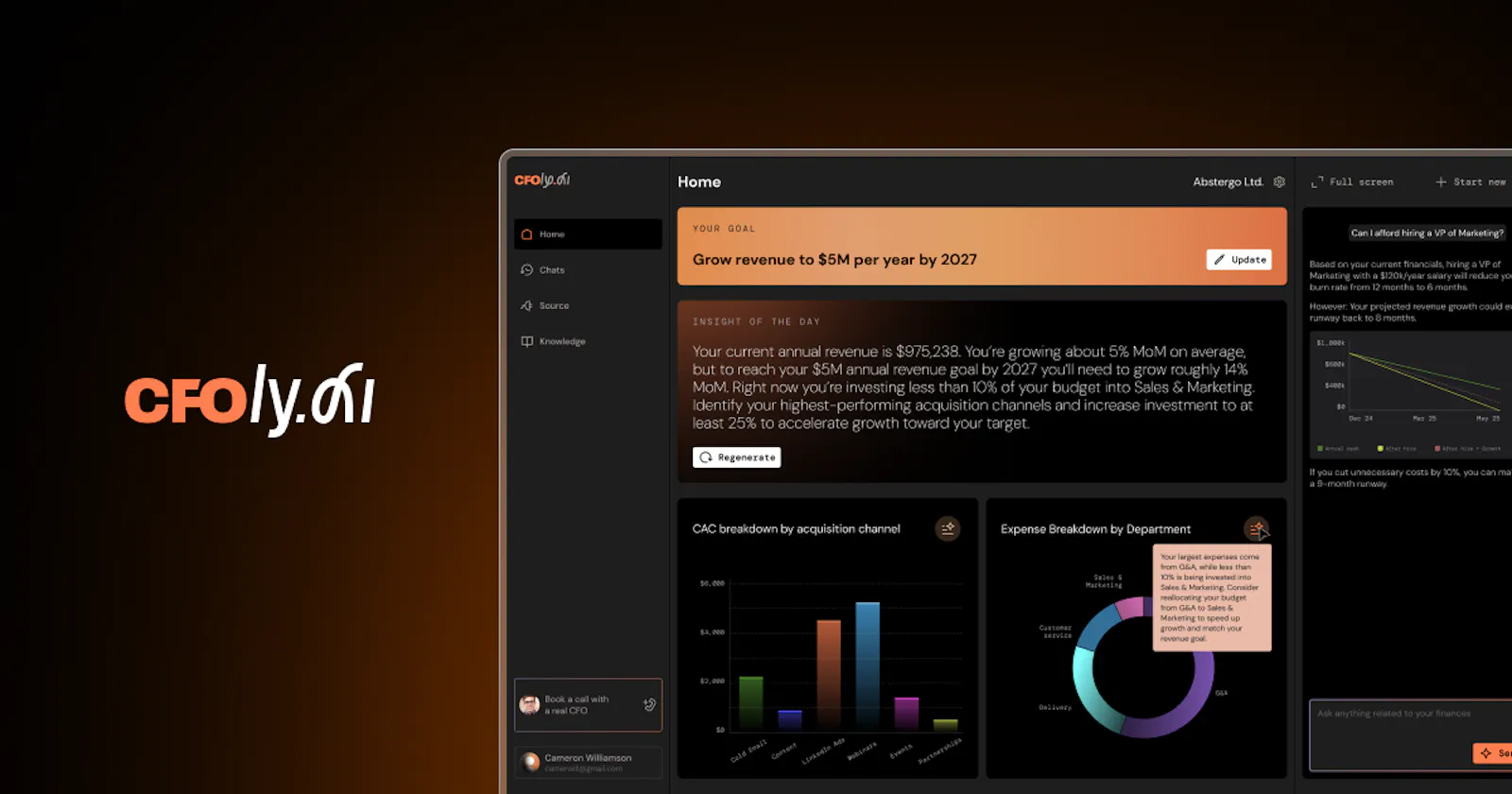 CFOly.ai screenshot 1