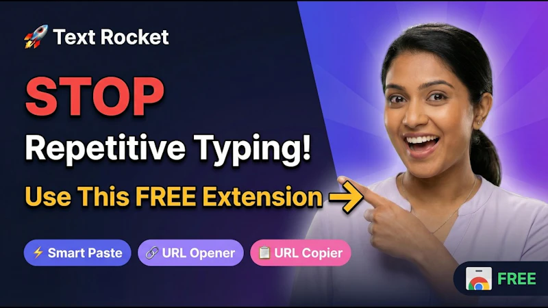 Text Rocket: Copy, Paste & Launch URLs screenshot 1 (video preview)