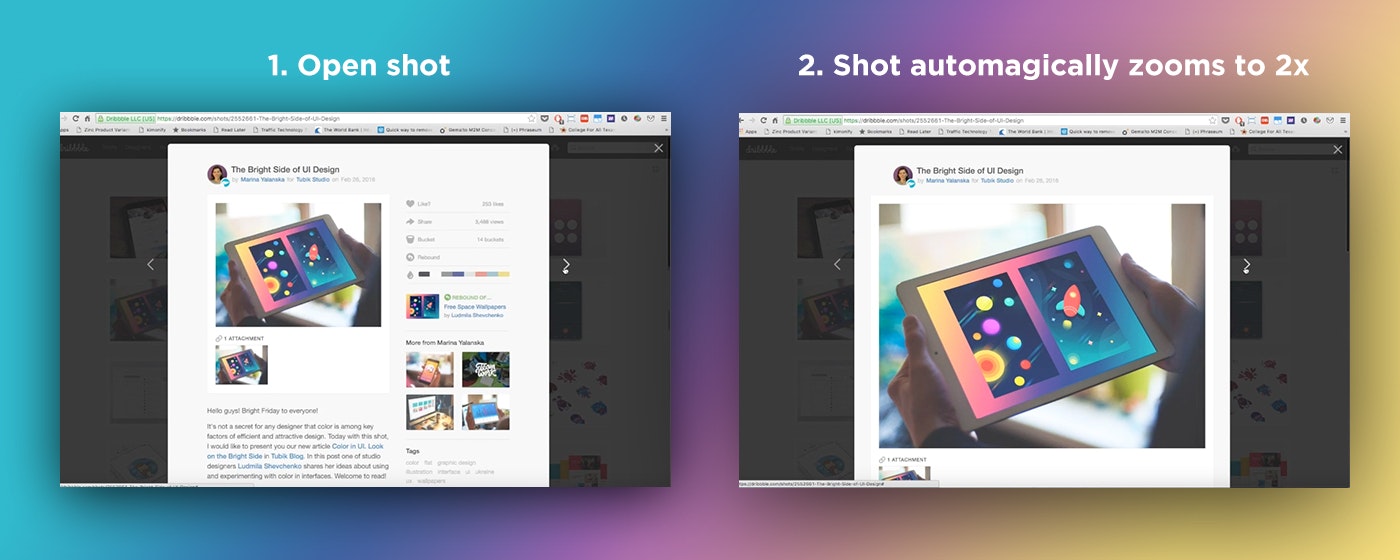 Dribbble Autozoom gallery image