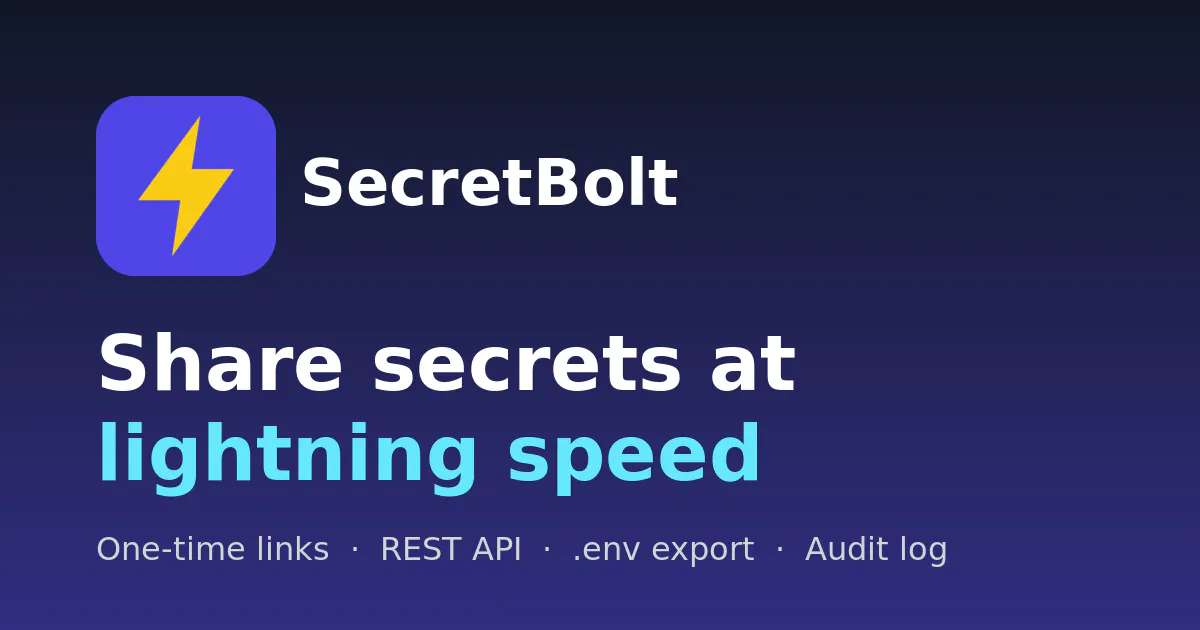 SecretBolt gallery image