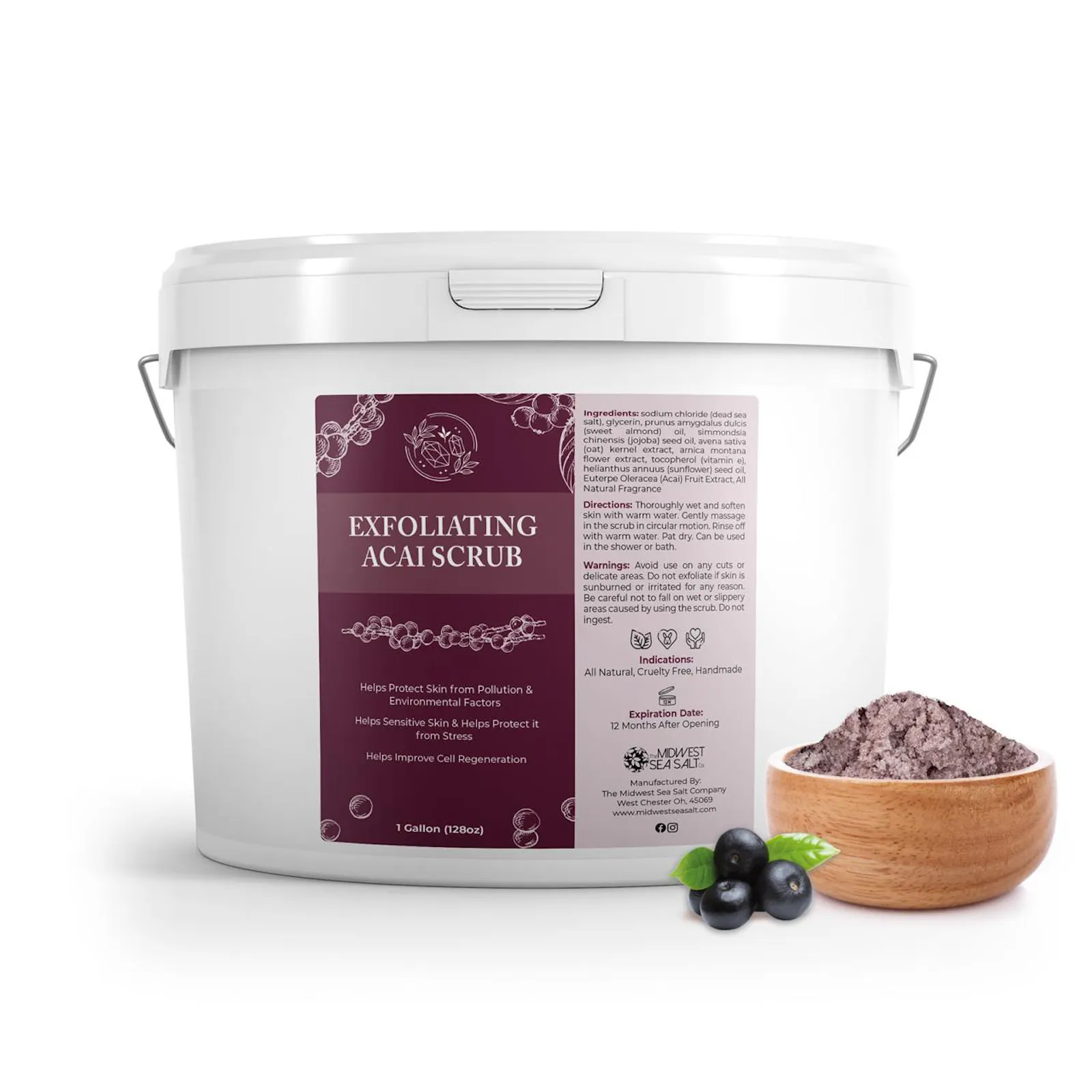 Exfoliating Acai Scrub - 128oz screenshot 1