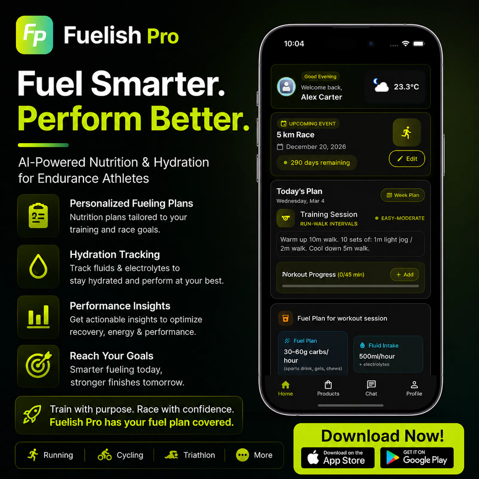 Fuelish Pro AI Fueling App for Athletes screenshot 2