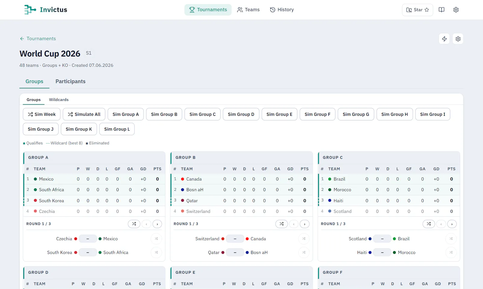 Invictus - Tournament Maker screenshot 1