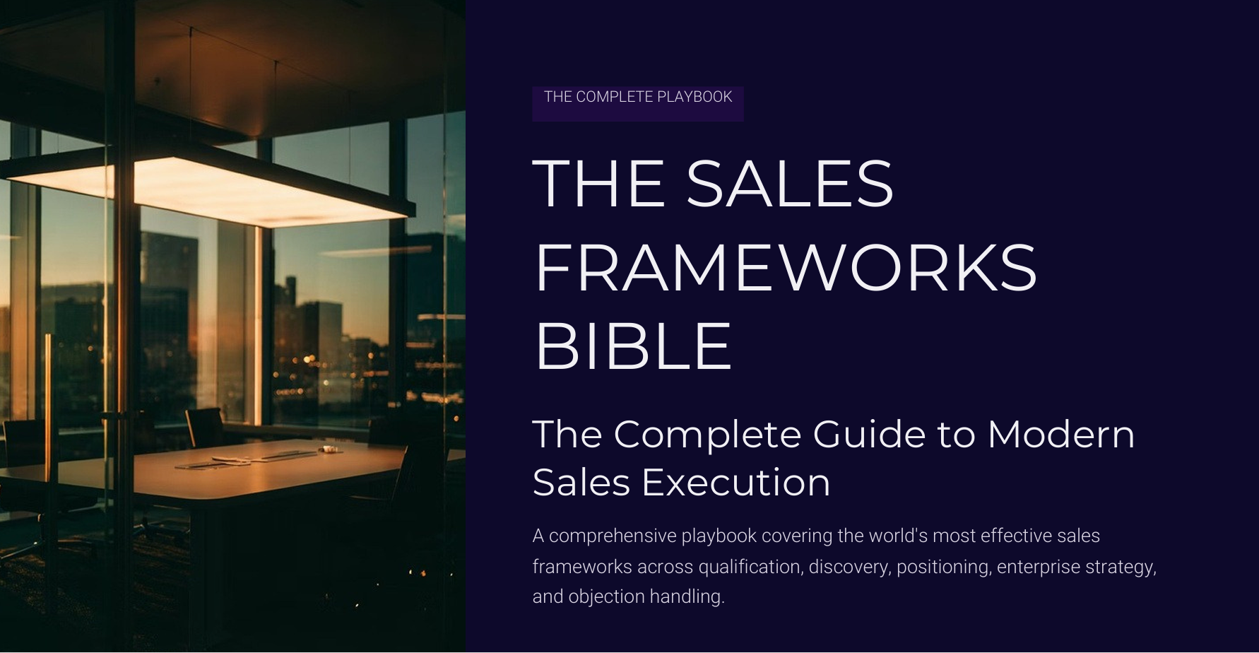 Sales Frameworks Bible