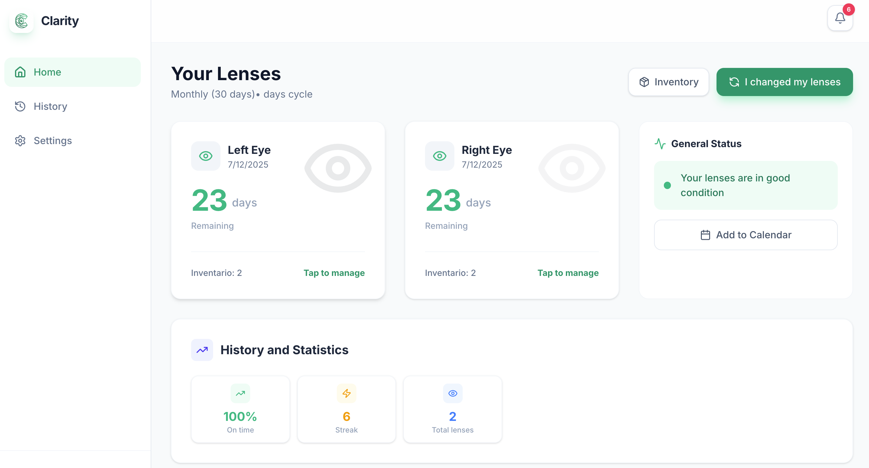 Clarity - Screenshot 2 showing product features and functionality