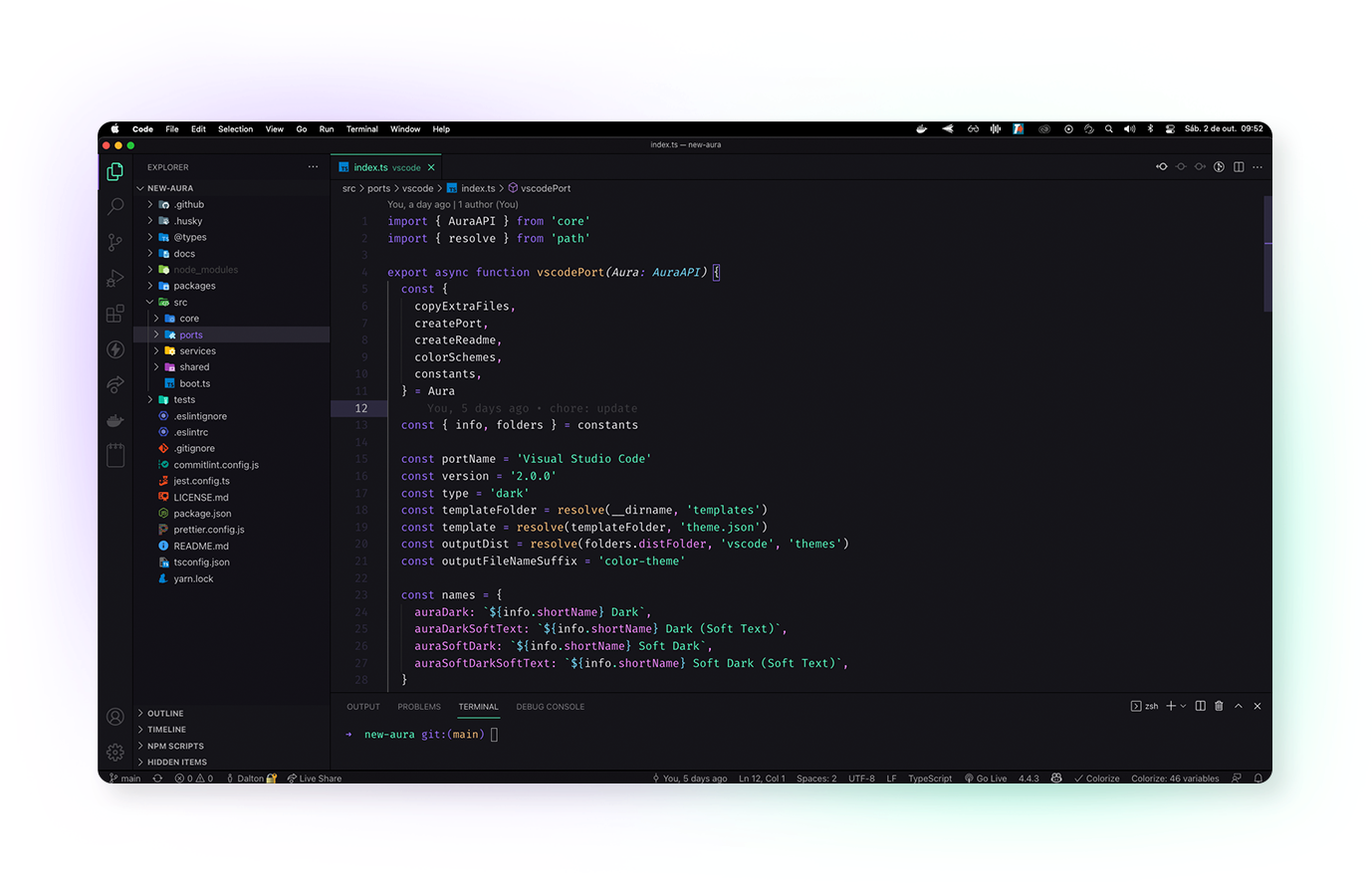 Aura Theme gallery image