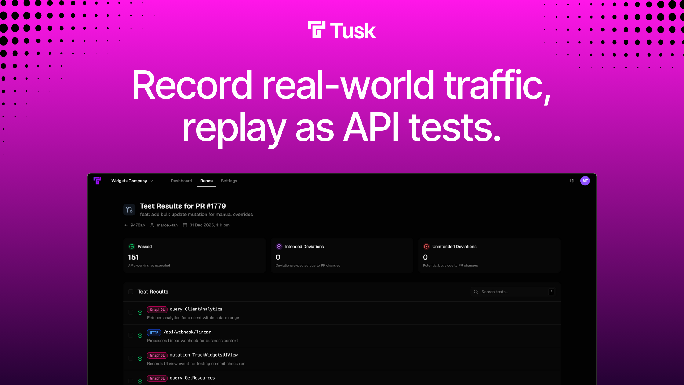 Tusk 2.0 - Screenshot 2 showing product features and functionality