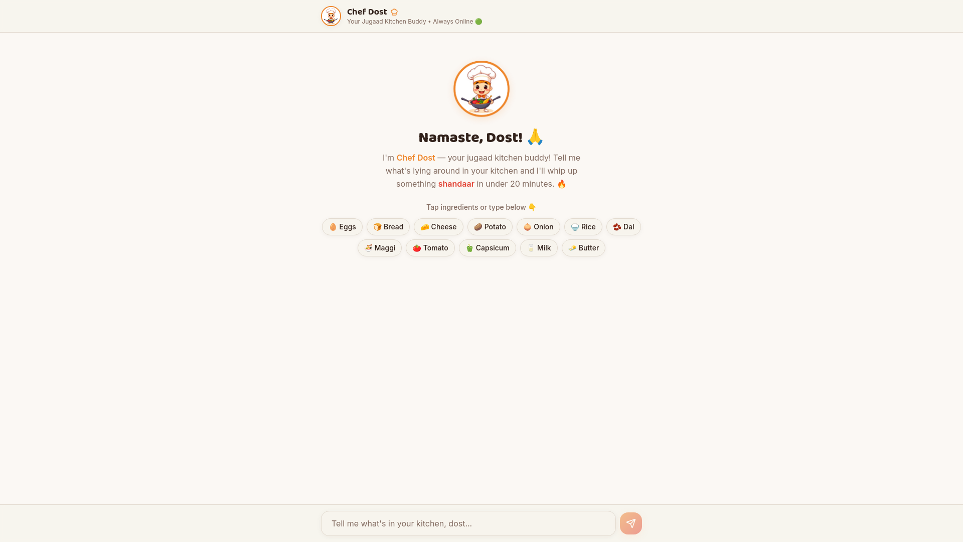 ChefDost - Main product screenshot demonstrating key features and user interface