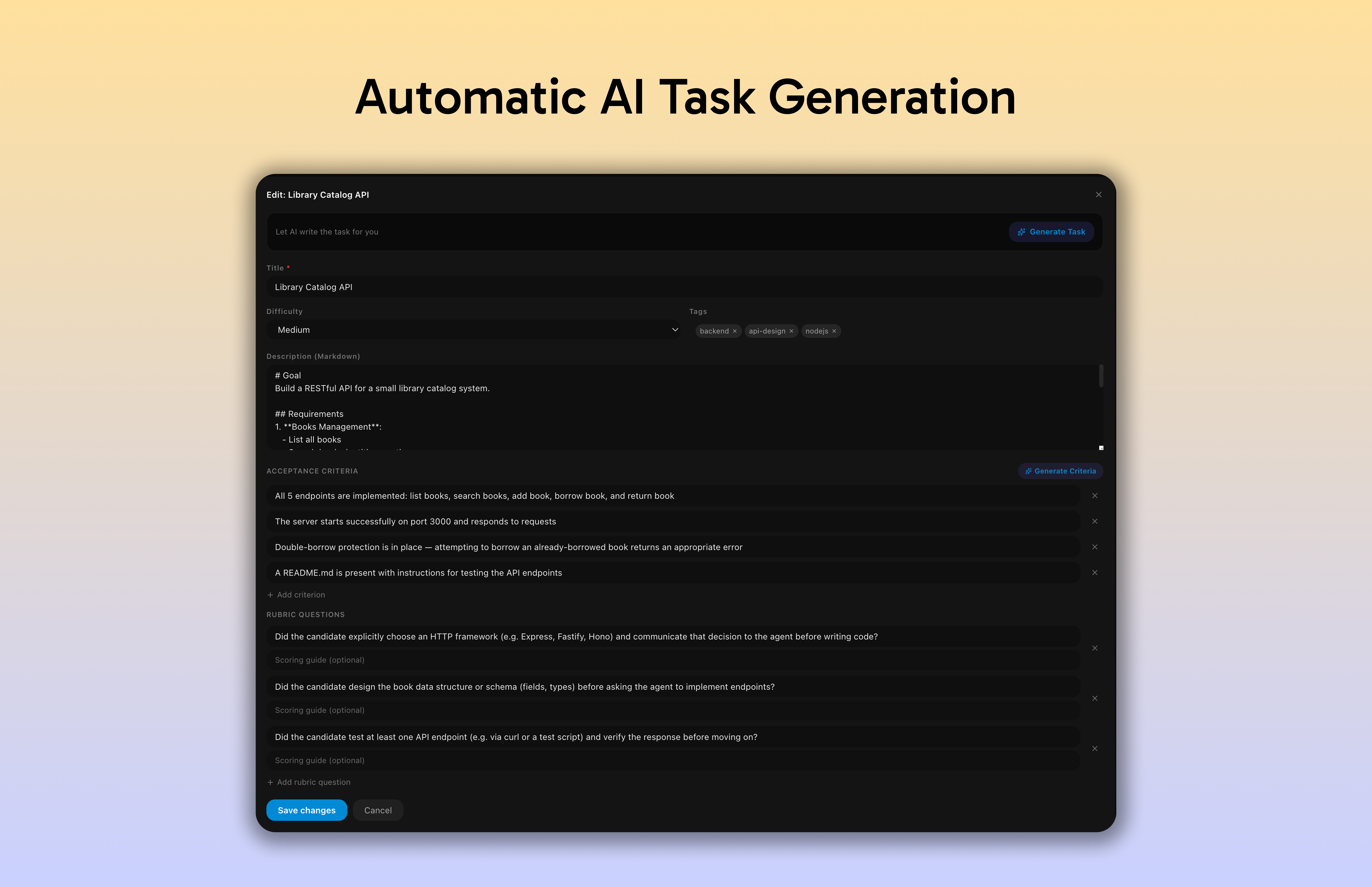 Lintic: Open Source AI Coding Assessment gallery image