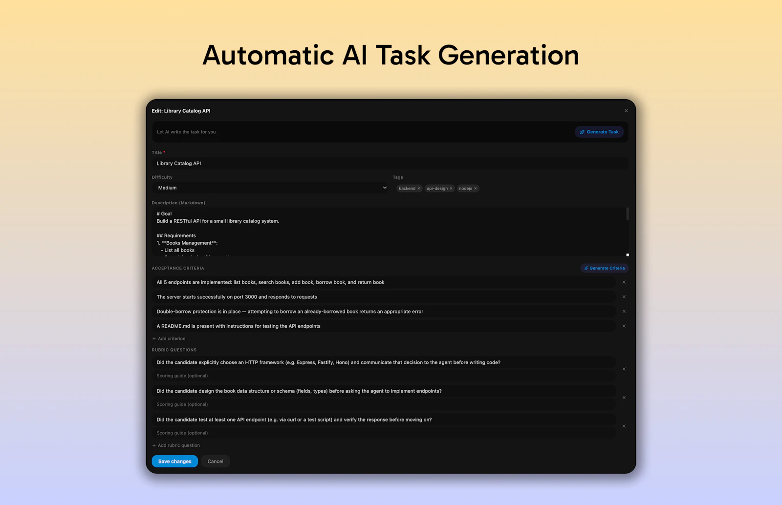 Lintic: Open Source AI Coding Assessment screenshot 5