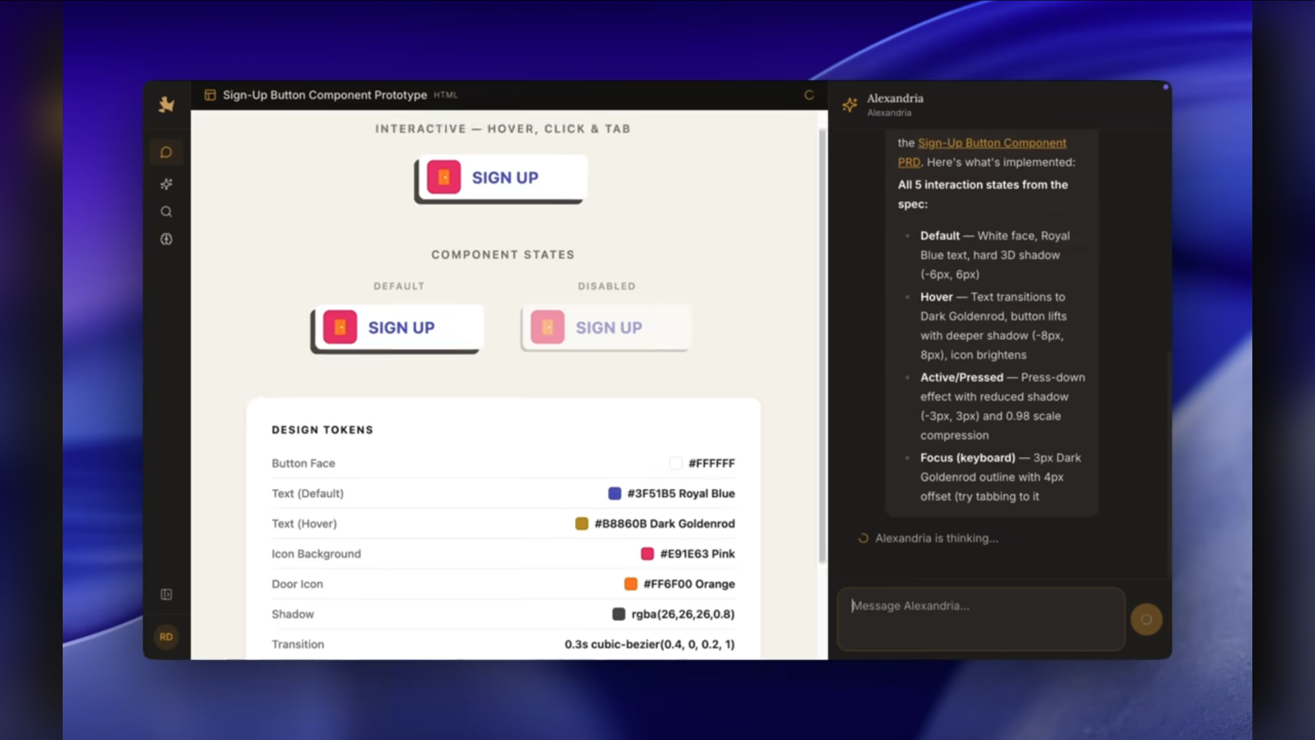 Alexandria - Screenshot 3 showing product features and functionality