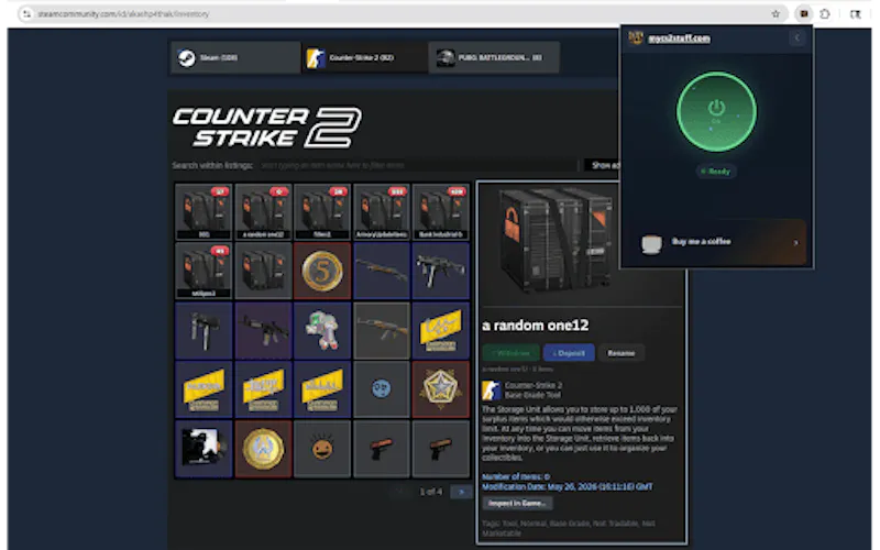 CS2 Storage Unit Manager screenshot 2