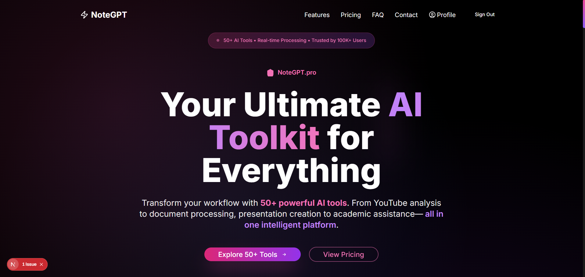 NoteGPT.pro - 50+ AI... logo