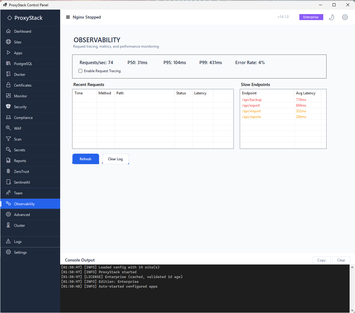 ProxyStack + SentinelAI gallery image