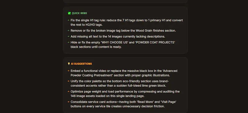 ZYNTLOX — Brutally Honest Website Roasts screenshot 3