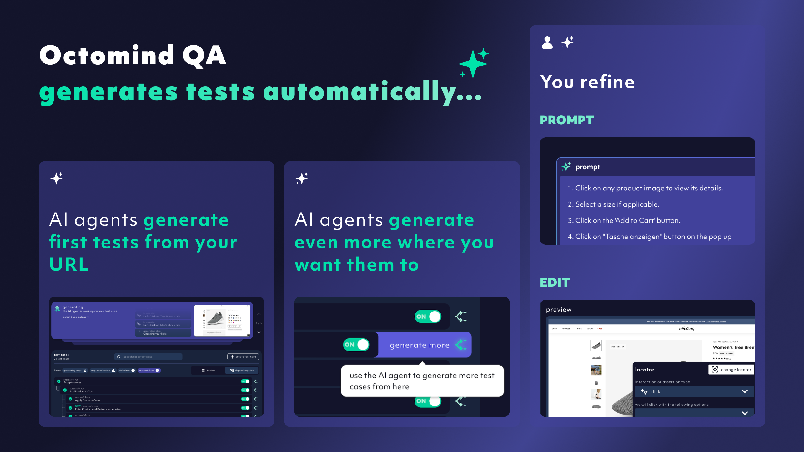 Агент QA Octomind - AI-мощное сквозное тестирование медиа 3