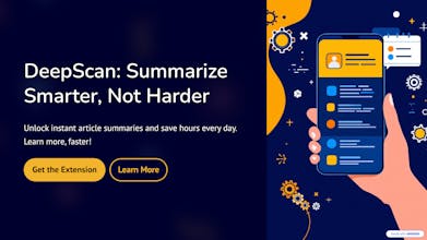DeepScan Article Summarizer AI Extension gallery image