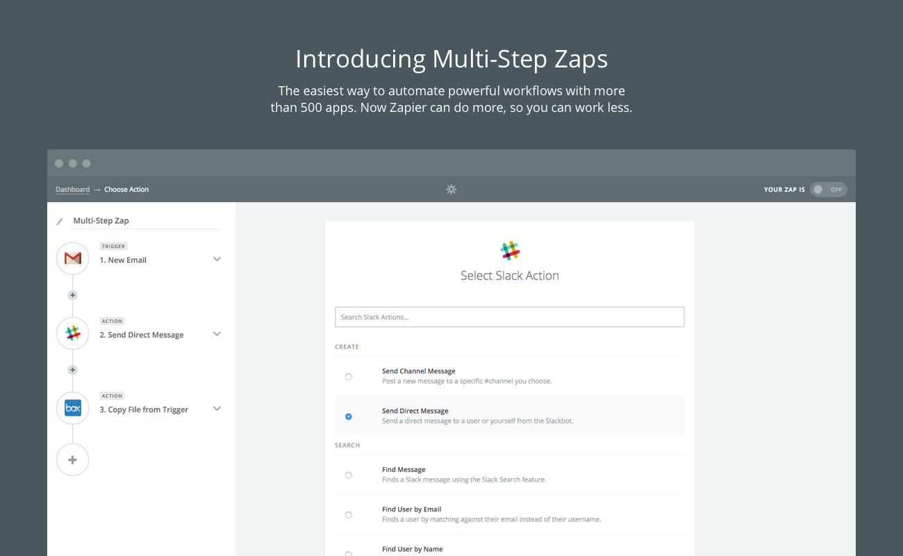 Multi-Step Zaps By Zapier - The Easiest Way To Build Powerful Workflows ...