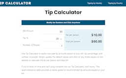 Tip Calculator  media 1