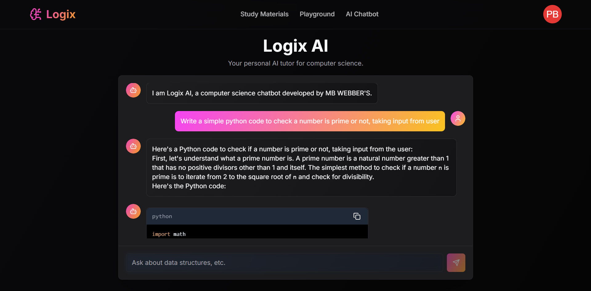 Logix - AI Powered Learning Companion screenshot 4