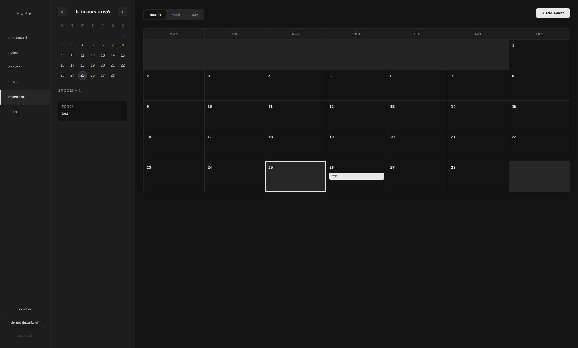 Tufn — Minimalist Productivity - Screenshot 2 showing product features and functionality