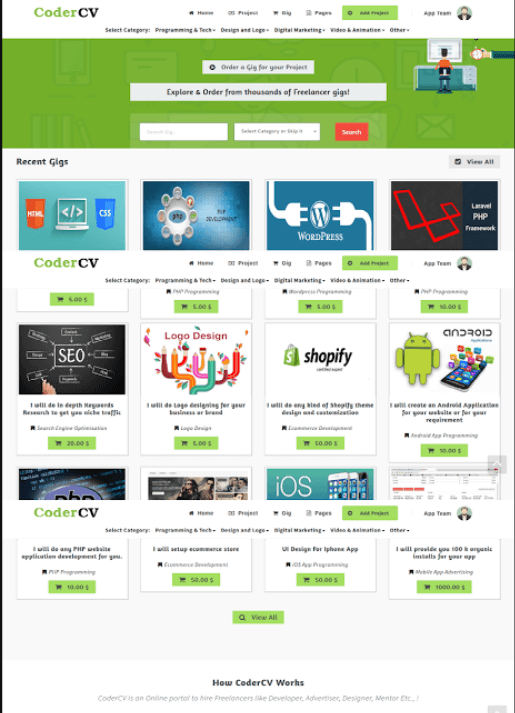 CoderCV - Freelancer Marketplace gallery image