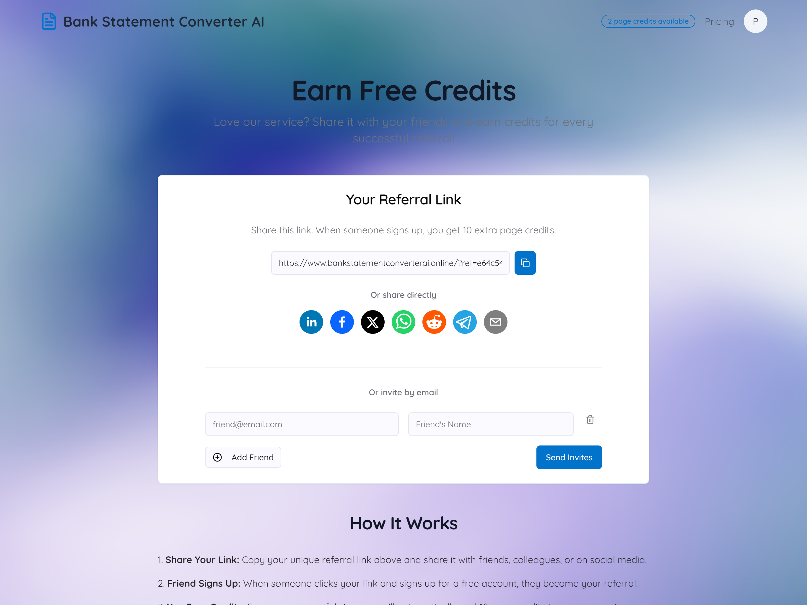 Bank Statement Converter AI gallery image