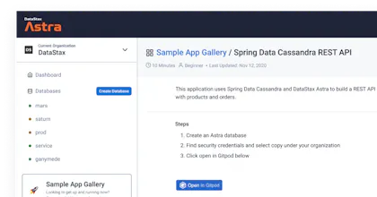 Astra Serverless Database gallery image