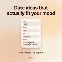 Date Ideas Based on Your Mood & Vibe