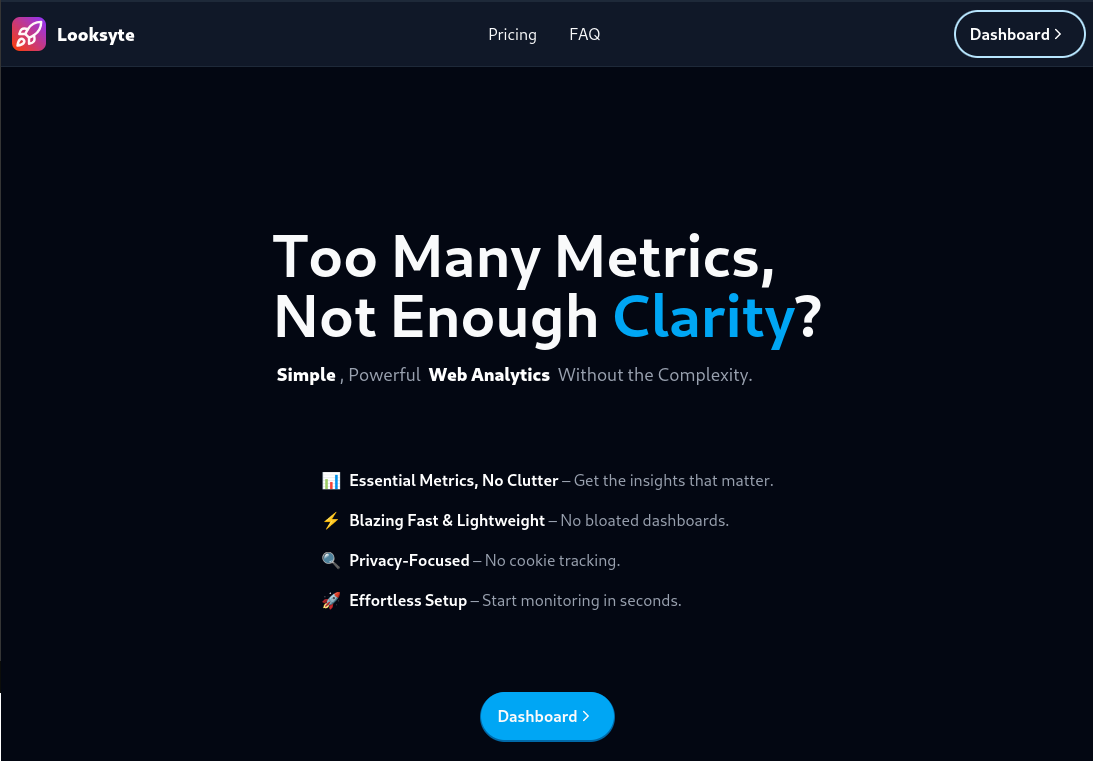 Looksyte - Simple, powerful web analytics without the complexity. media 1