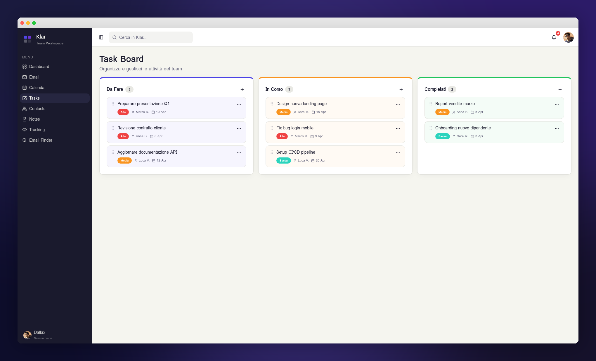 Klar — Team Workspace gallery image