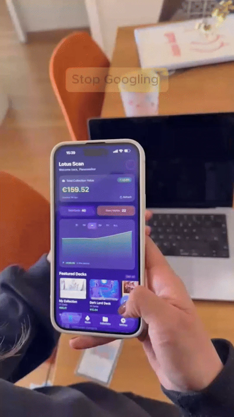 Lotus Scan MTG Scanner  screenshot 1 (video preview)
