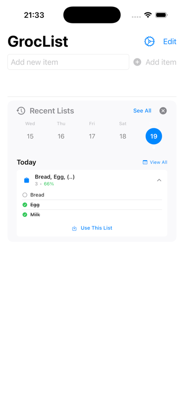 GrocList gallery image