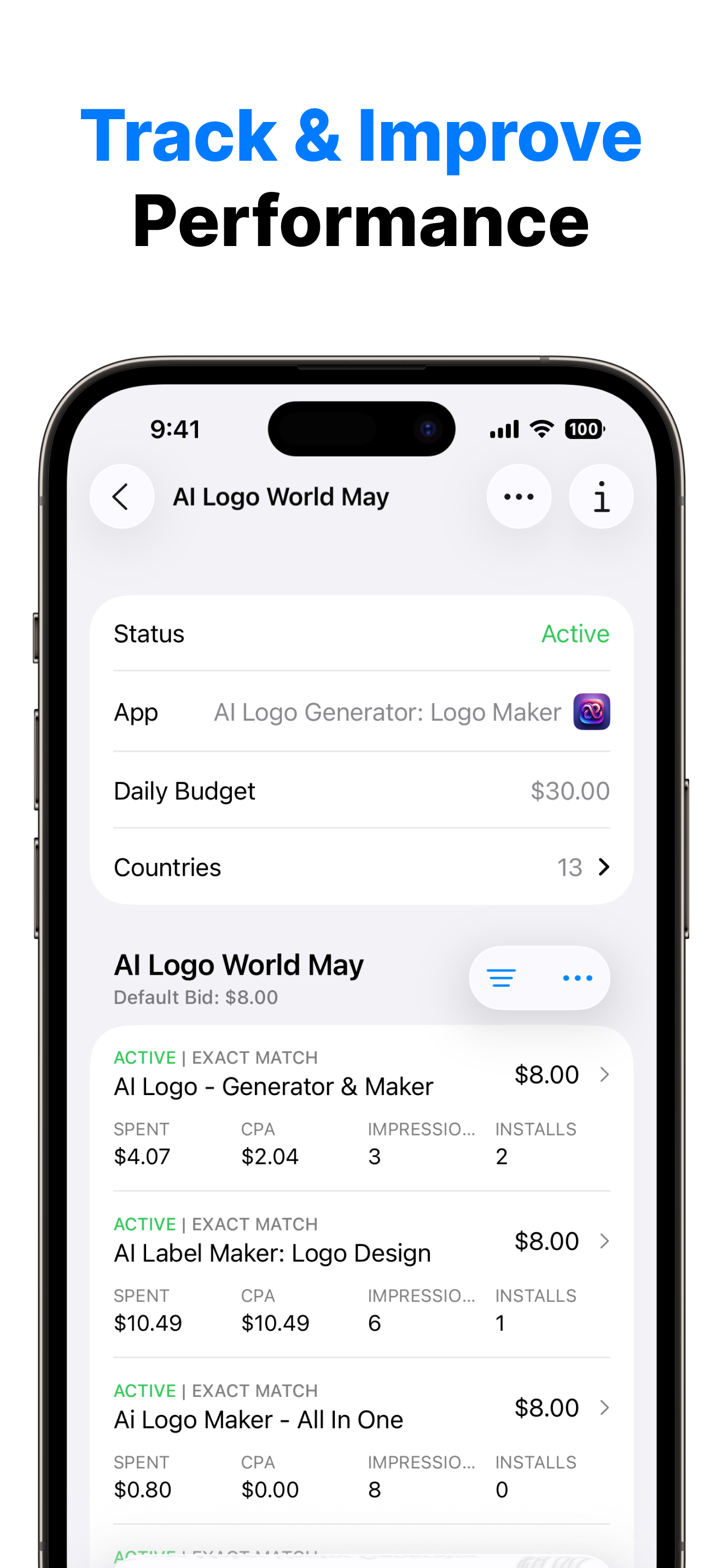 Campaign Manager for Apple Ads gallery image